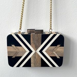 Roller Rabbit Wooden Augusteen Clutch Purse NWT